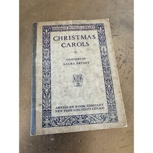 Christmas Carols Vintage Booklet Cincinnati Laura Bryant Music Decor
